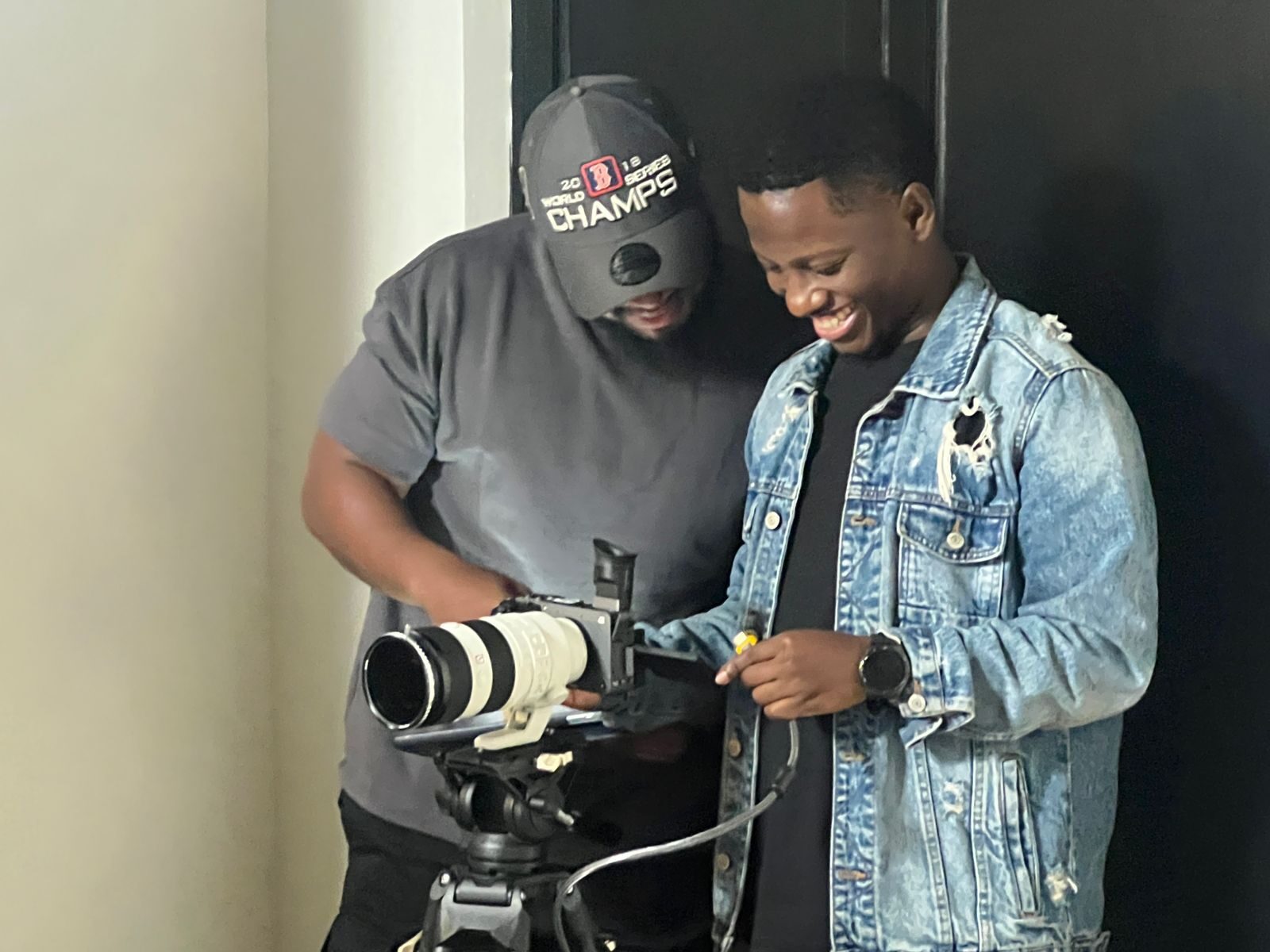 Ether Ent. crew on set